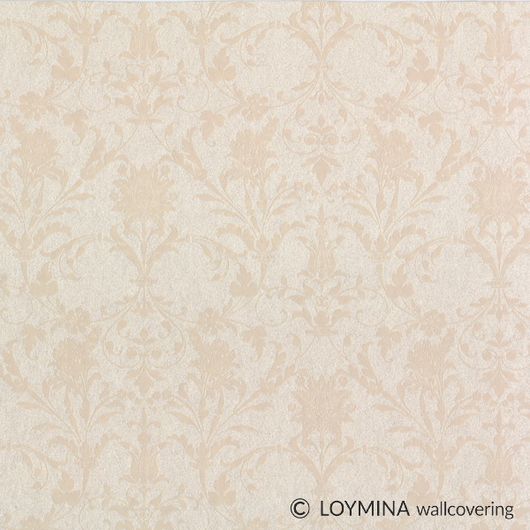 Флизелиновые обои "Songbird" производства Loymina, арт.GT5 002/1, с классическим рисунком-вензелем, оплата онлайн